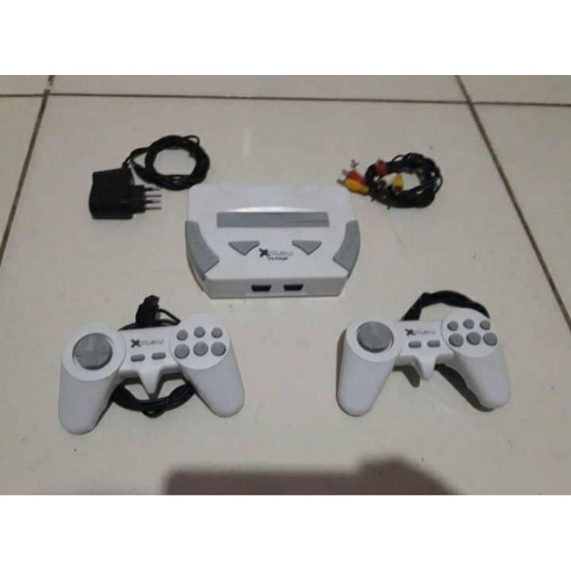 VÍDEO GAME XPLAY TESTADO FUNCIONANDO DETALHE EM 1 CONTROLE RESTO OK