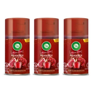 Combo - 3 Refil Air Wick Fresmatic Aroma Sense Romance 250ml