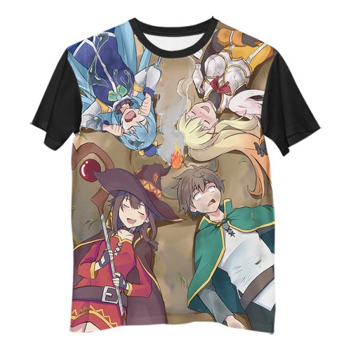 Camiseta Camisa Konosuba Anime Manga Megumin Kazuma Aqua 1