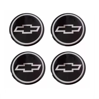Emblema Calota Chevrolet Preto 48 mm Papel URA