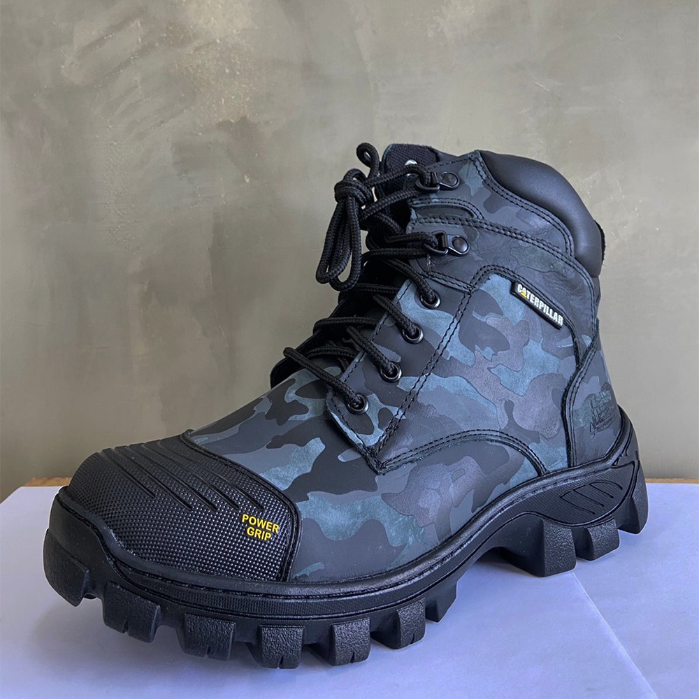 Bota Masculina CAT Caterpillar Sintética Azul Ardósia - MAGAZINE