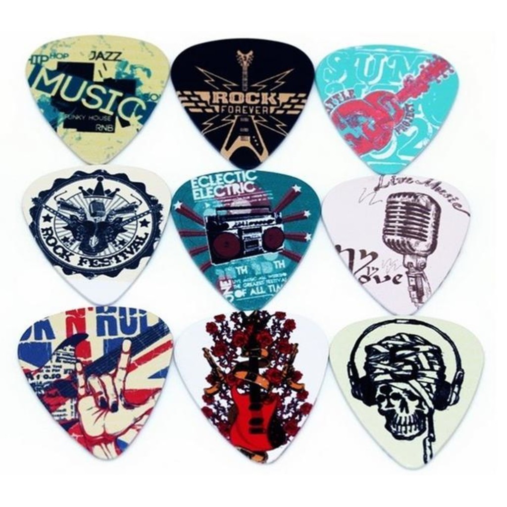 Palheta personalizada para violão e guitarra rock personalizada