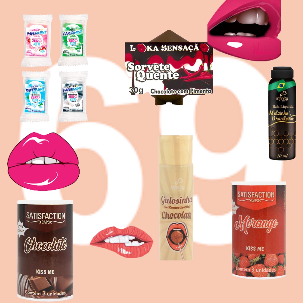 kit sexshopping 69,oral intenso, contem | Shopee Brasil