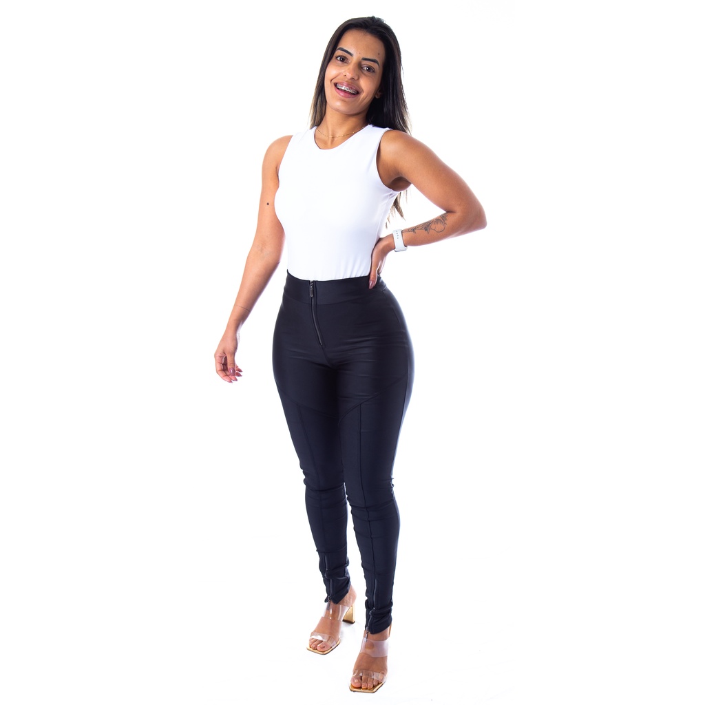 Body Feminino Regata Preto, Moda LLevo