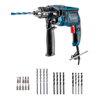 Furadeira De Impacto Bosch Gsb 13 Re 650w C/ 23 Acessórios 220v