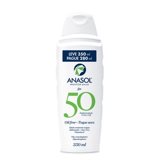Anasol Protetor Solar Corporal Fps 50 Loção Toque Seco com Aloe Vera e Vitamina E 350ml