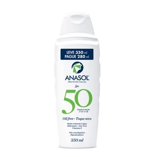 Anasol Protetor Solar Corporal Fps 50 Loção Toque Seco com Aloe Vera e Vitamina E 350ml