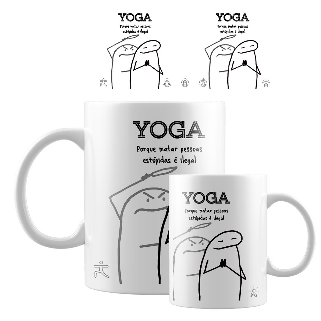 Caneca Flork Yoga A Pronta Entrega Shopee Brasil