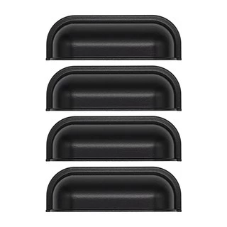 4 Pc Puxador Concha Movel Gaveta Quadrado Prata Bronze Velho
