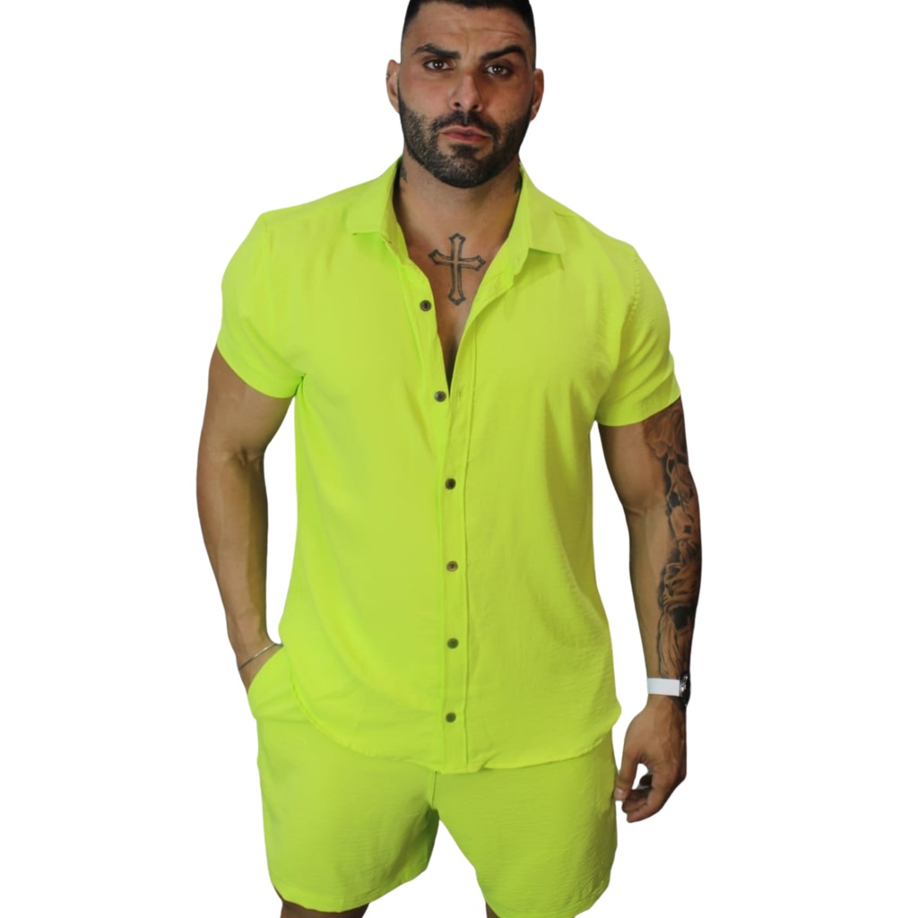 Roupas neon sale masculinas