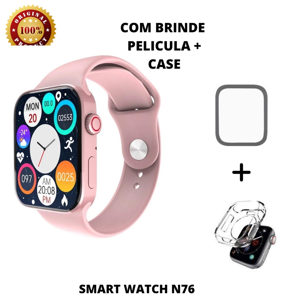 Relógio Smartwatch Série 7 N76 Quadrado 44m RS Shopee Brasil