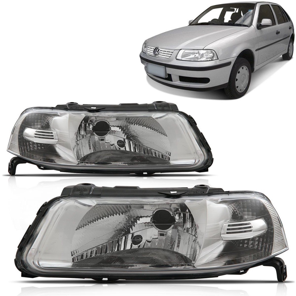 Farol Gol Parati Saveiro G3 2000 2001 2002 2003 2004 2005 Foco Simples ...