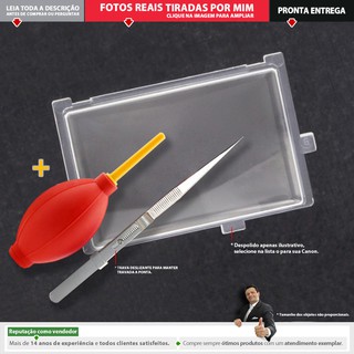 Despolido Fresnel para Canon EOS e Pinça com trava e Bombinha de ar FucFuc - Tela de Foco Diversos modelos - Focagem Focusing Screen