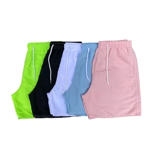 Kit 4 Bermudas Masculinas 3 Bolsos Com Elástico Com Amarração Para Atividade Física Tam do P ao GG