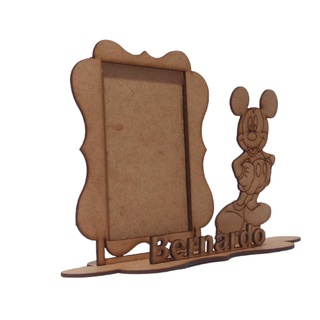 Porta Retrato Personalizado Mickey Centro De Mesa Decoração De Mesa Mdf