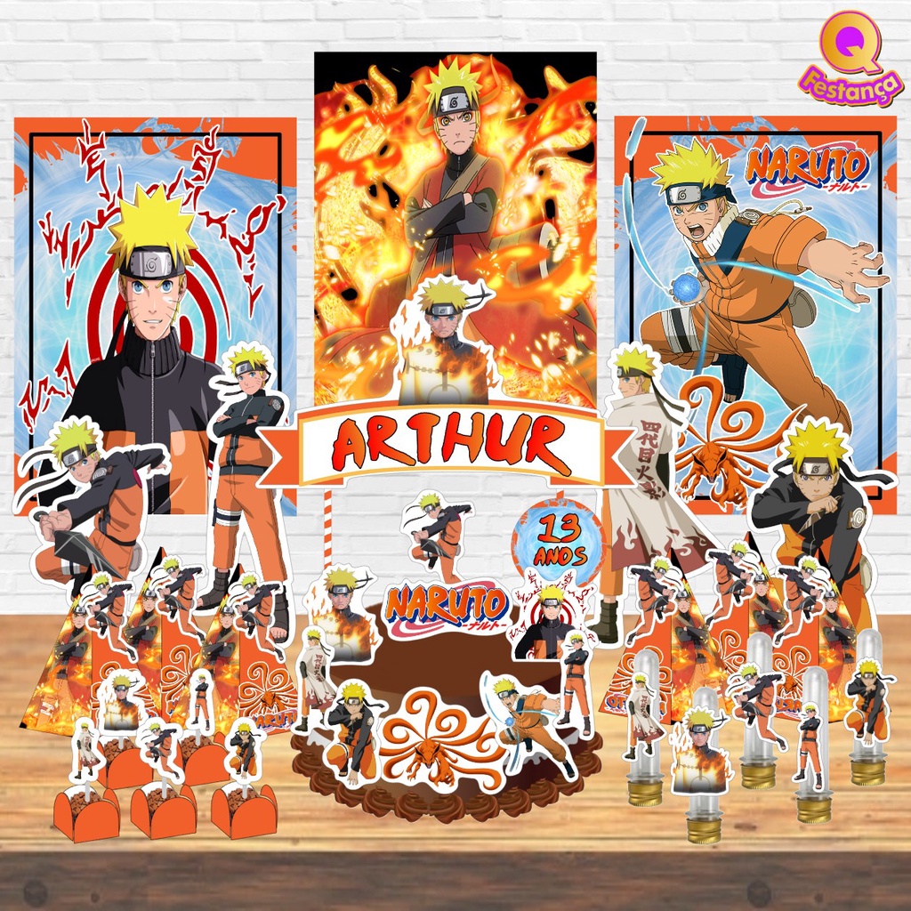 Pin de harriyanto em Naruto  Naruto uzumaki, Festa infantil naruto,  Aniversário naruto