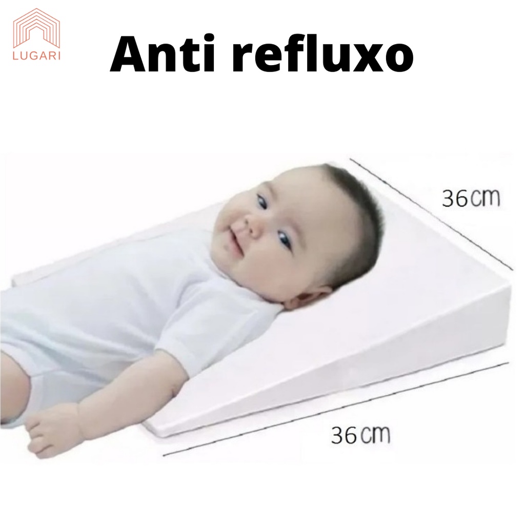 Travesseiro Anti Refluxo Bebê Rampa Berço Carrinho Cama Recém Nascido ...