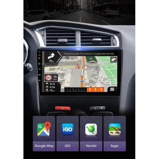 kit multimídia Citroën c4 lounge Android 9.0 1gb-16gb rádio 2 din 10 polegadas