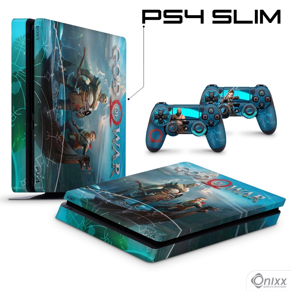 Skin PS4 Controle Adesivo - God of War Ragnarok B em Promoção na