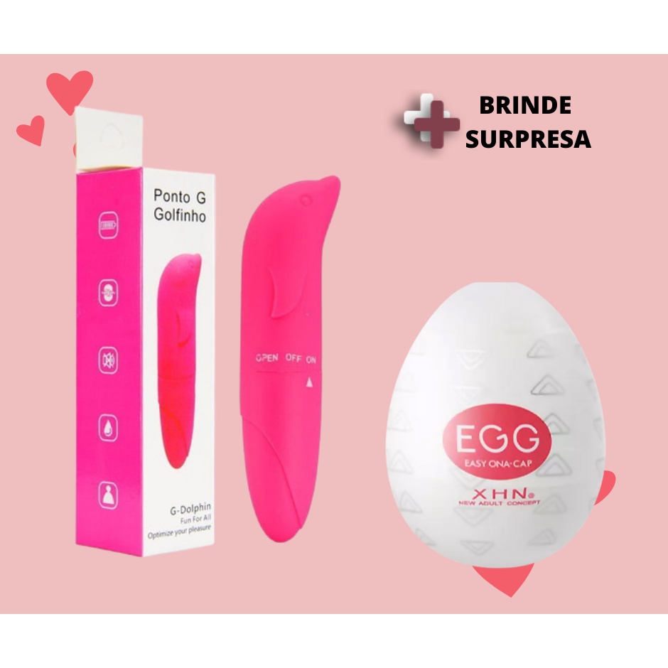 Kit Casal Vibrador Golfinho Ponto G Egg Masturbador Ovinho Masculino Ovo Envio Imediato 9816