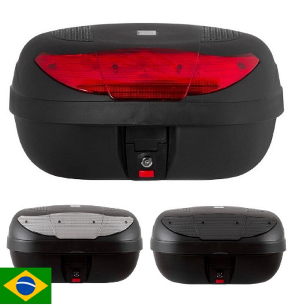 Baú Para Moto Bauleto de 45 Litros Com Refletor Smart Box 2 Pro Tork