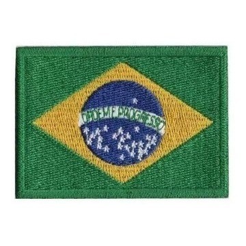 Patch Bordado – Bandeira do Brasil Bege - Patch Bordado – Bandeira do  Brasil Bege - FIO DE OURO