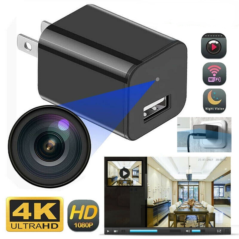 2025 Nova Mini Câmera HD 1080P Segurança Wifi Babá Cam USB Carregador De Parede Adaptador Plug