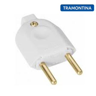 Kit 3 Plugues Macho 10A 2P Branco - Tramontina