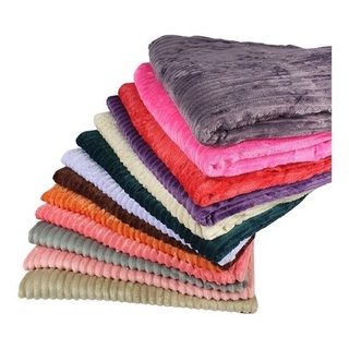 Kit 4 Cobertor Manta Canelada Casal Padrao Cores Sortidas