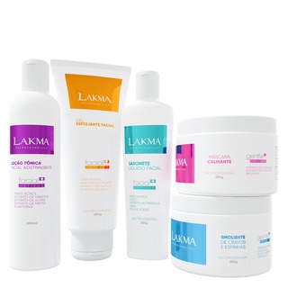 Kit Limpeza De Pele Profunda Profissional Lakma 5 Itens