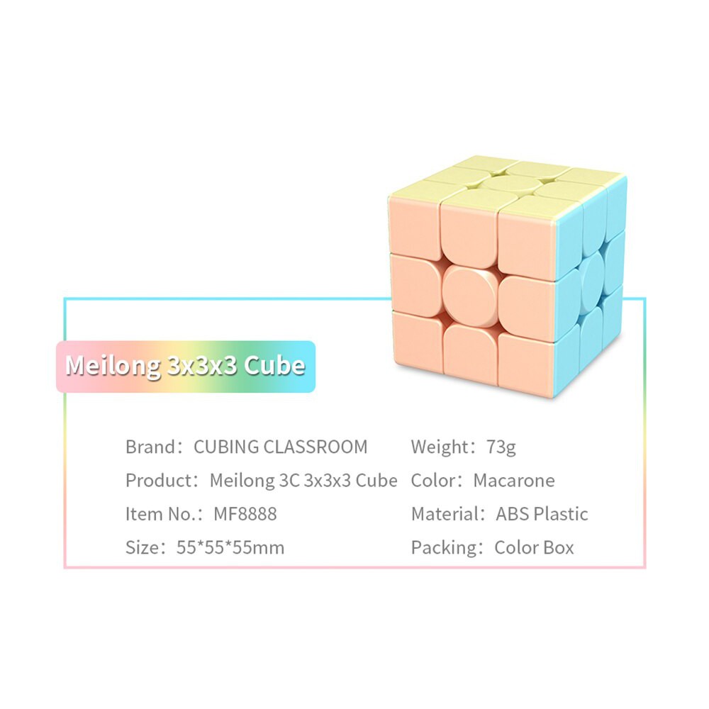 Cubo Mágico Profissional 3x3x3 MoYu MeiLong 3 - Stickerless