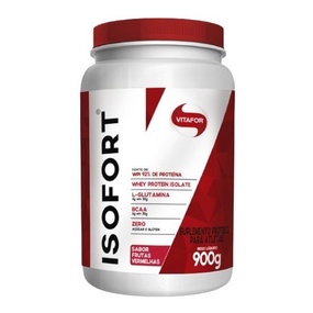 Isofort Whey Protein Isolado Frutas Vermelhas Vitafor 900g