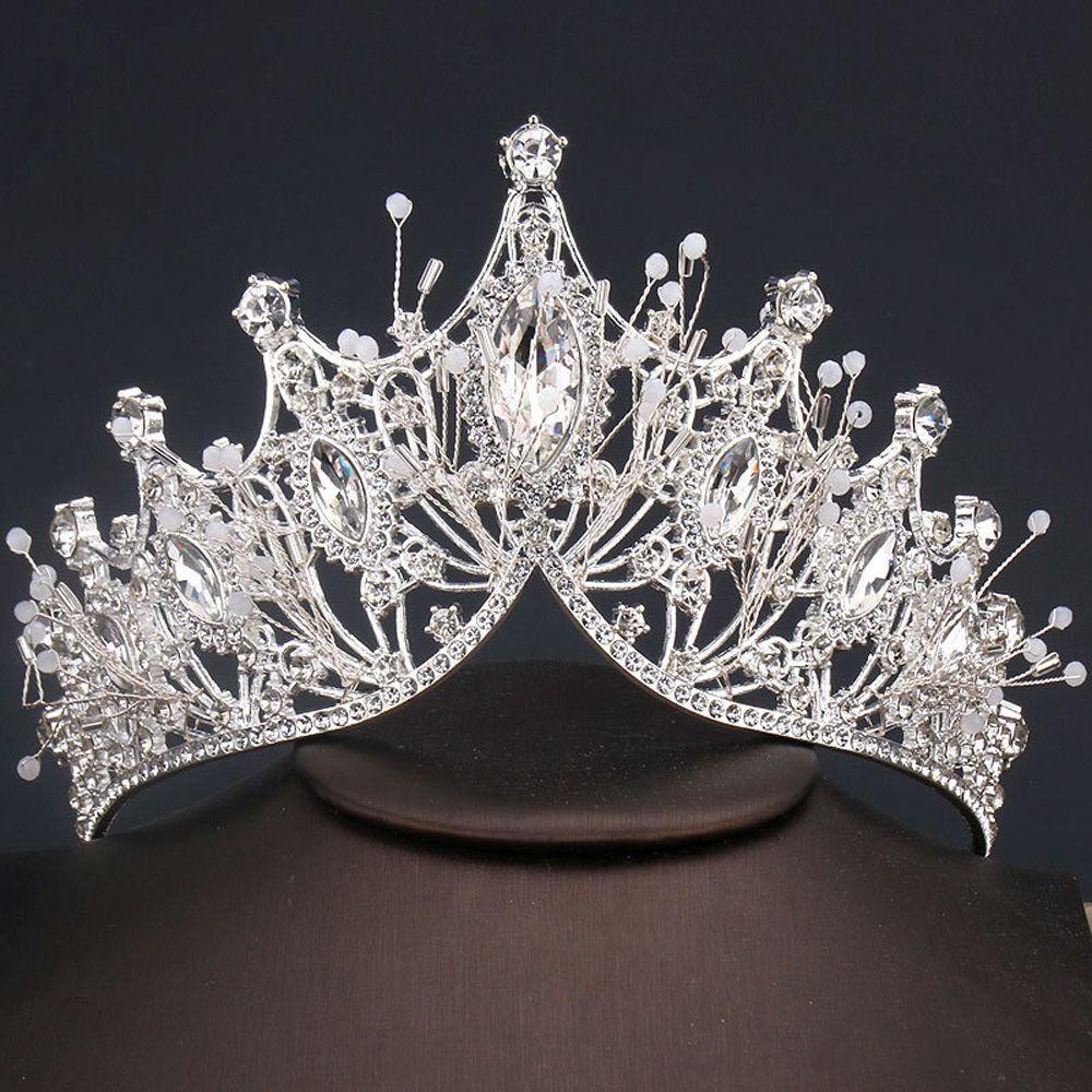 NKLE17 Tiara Barroca De Cristal Mitzvah Elegante Faixa De Cabelo