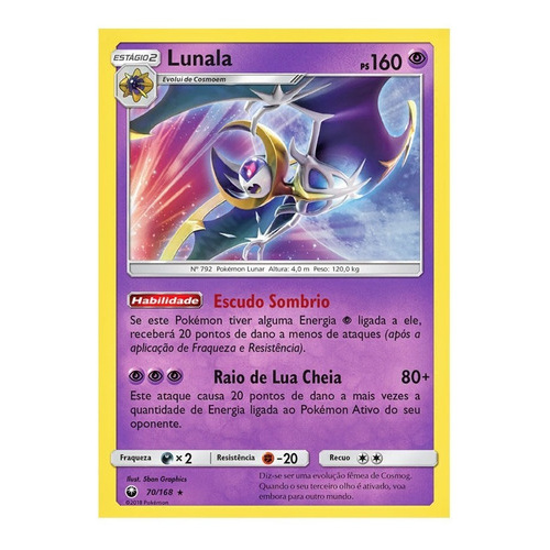 M Lunala Ex Pokemon Card 