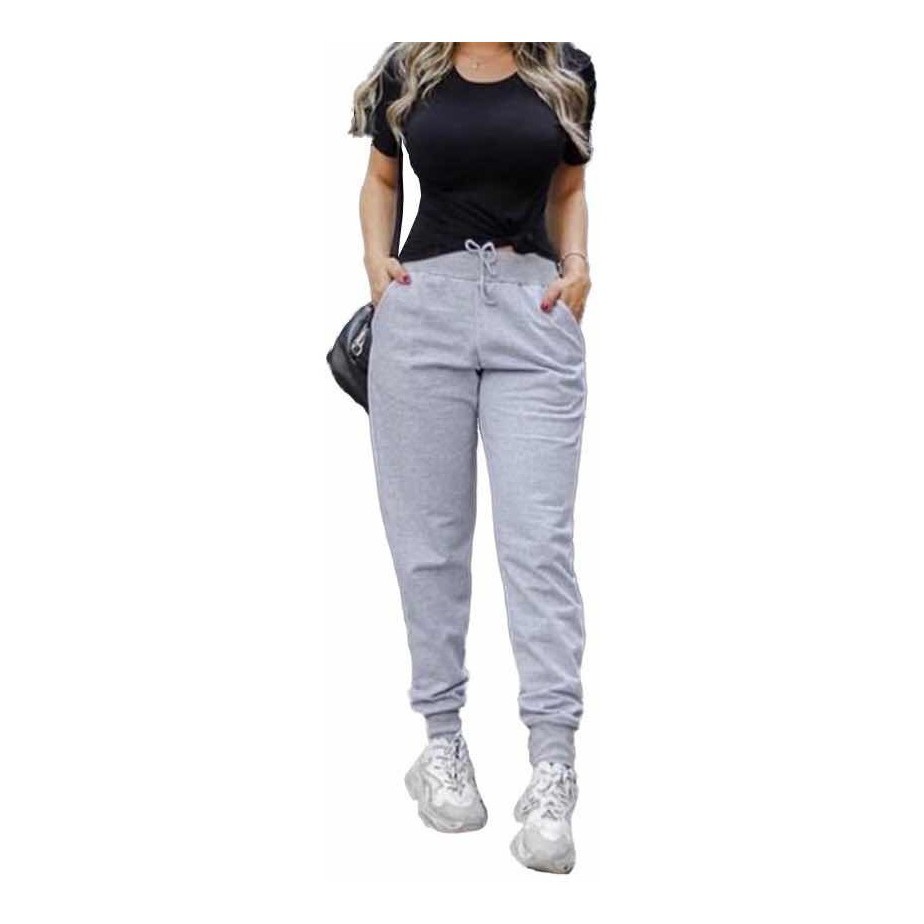 Calça moletom sales academia feminina