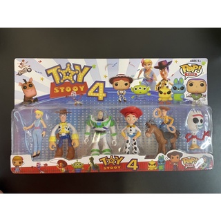 Kit Conjunto 5 Bonecos Toy Story Disney - Woody E Sua Turma