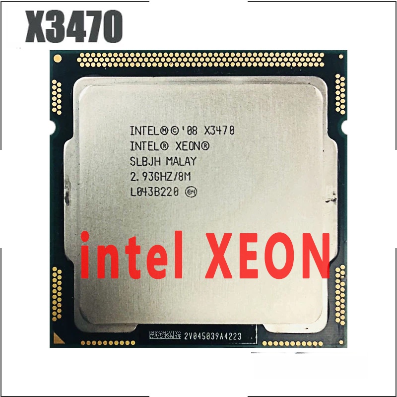 X3440 X3450 X3460 X3470 X3480 INTEL Xeon Processador Servidor CPU ...