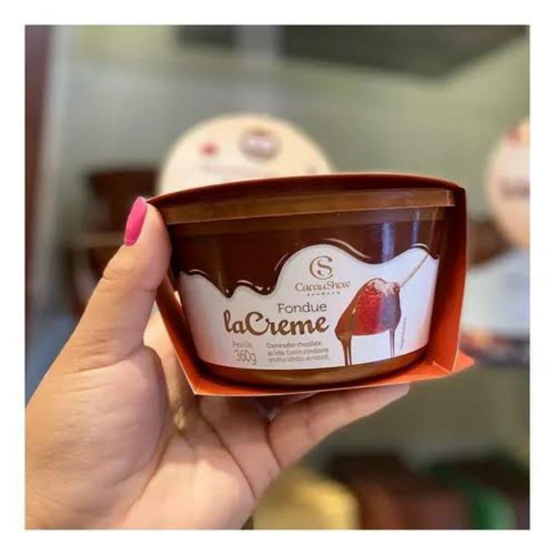 Creme De Chocolate Ao Leite Fondue Lacreme Cacau Show 360g Shopee Brasil