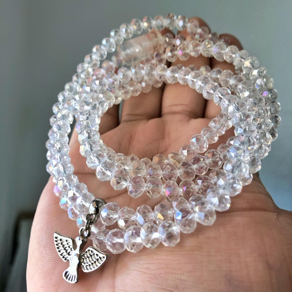 Guia de Oxalá em Cristal Umbanda e Candomblé