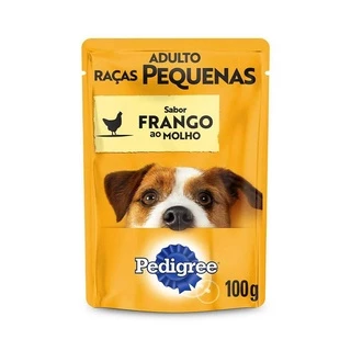 Ração Úmida Pedigree Sachê Cães Adultos Raças Pequenas Frango ao Molho 100g
