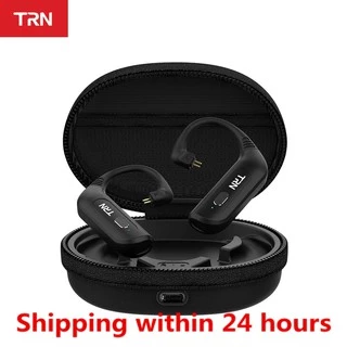 TRN BT20S PRO Bluetooth 5.0 Gancho Da Orelha Aptx/Jac/SBC Fone De Ouvido Cabo Com Adaptador De Caixa De Carregamento MMCX/2Pin Para V90 VX BA5