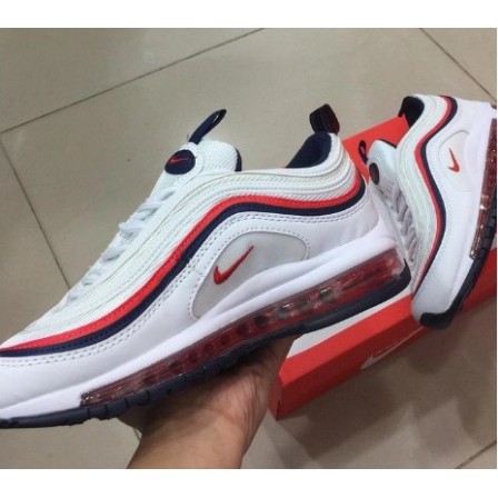 Nike air max 97 branco hot sale e vermelho