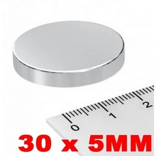 Imã De Neodímio Disco 30mm X 5mm * 1 Peça * 30x5 Mm - MP