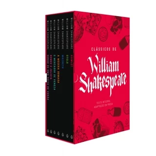 Box Clássicos de William Shakespeare - com 7 marcadores de p em Oferta na Shopee