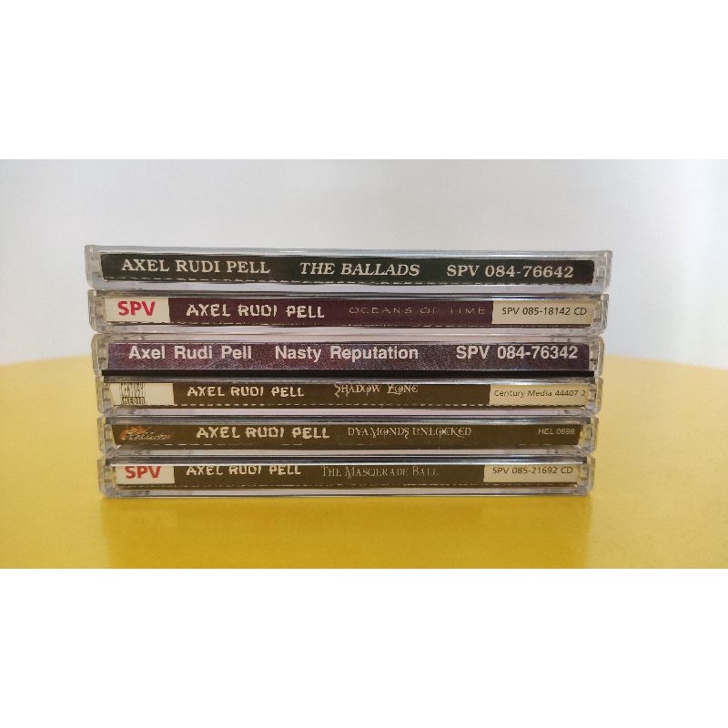 Coleção de 6 CDs Axel Rudi Pell, sem detalhes. Fotos originais ...