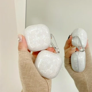 Capa Para Earbuds Padrão TPU Seashell Projetada Samsung Galaxy Buds2 Pro/Buds2/Buds 2 Live FE-Protetora Aprimorada