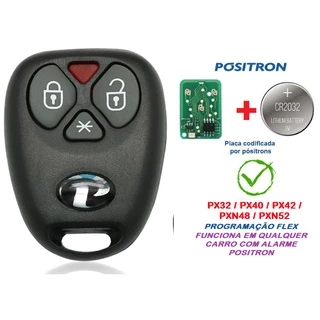 Controle Alarme Positron Modelo PX32 Serve Para Toda Linha em Oferta na Shopee