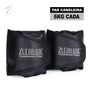 Par de Tornozeleira de Peso Caneleira 6kg Profissional Academia Treino em Casa