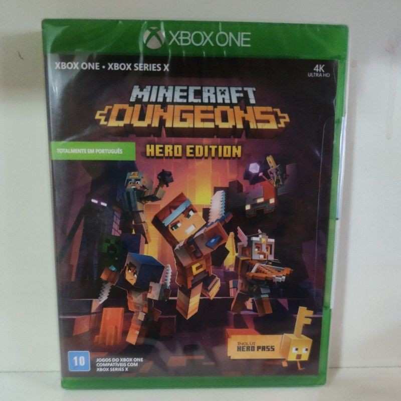 Minecraft Dungeon Hero Edition Xbox One Lacrado Fisico Shopee Brasil