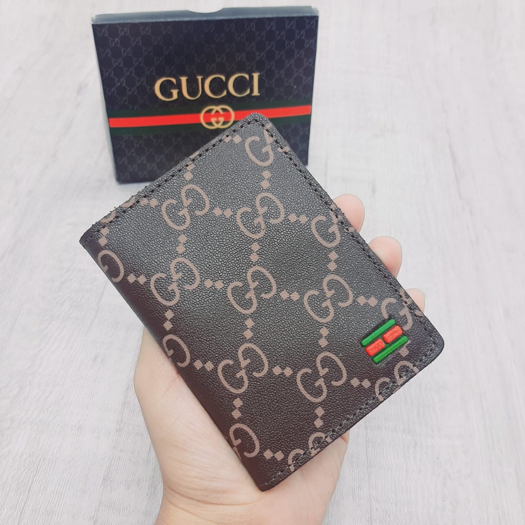 Carteira Slim Masculina Gcc Em Couro Grandes Marcas